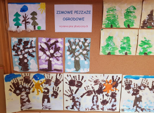 Wystaw prac "Zimowe pejzaże ogrodowe"