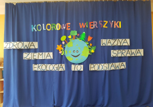 Fragment dekoracji Kolorowe wierszyki.