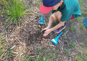 Zabawy badawcze z glebą w ogrodzie